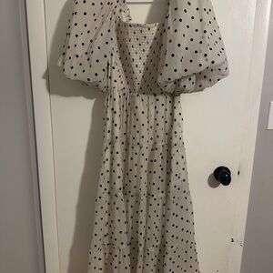 Elegant Polka Dot Dress